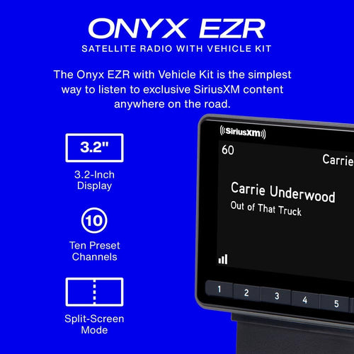 Onyx EZR Satellite Radio with Vehicle Kit (SXEZR1V1)