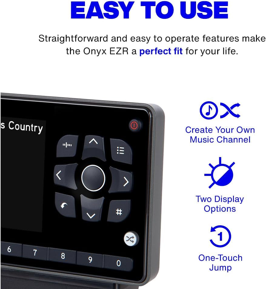 Onyx EZR Satellite Radio with Vehicle Kit (SXEZR1V1)